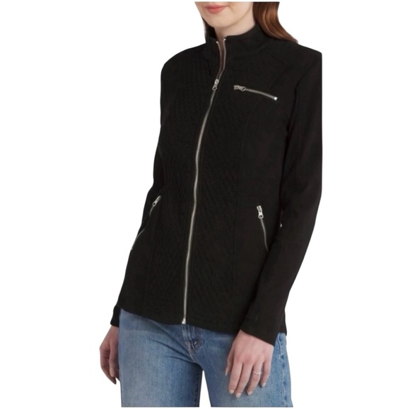 🌹NWOT:LIVERPOOL NEREUS BLACK ZIP UP JACKET - Picture 1 of 14